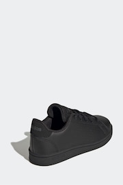 adidas Black Sportswear Advantage Lifestyle Court Lace Trainers - Image 4 of 9