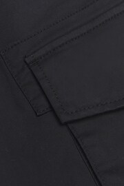 River Island Black Slim Fit Elasticated Cargo Joggers - Image 6 of 6