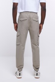 River Island Grey Slim Fit Cargo Trousers - Image 2 of 4