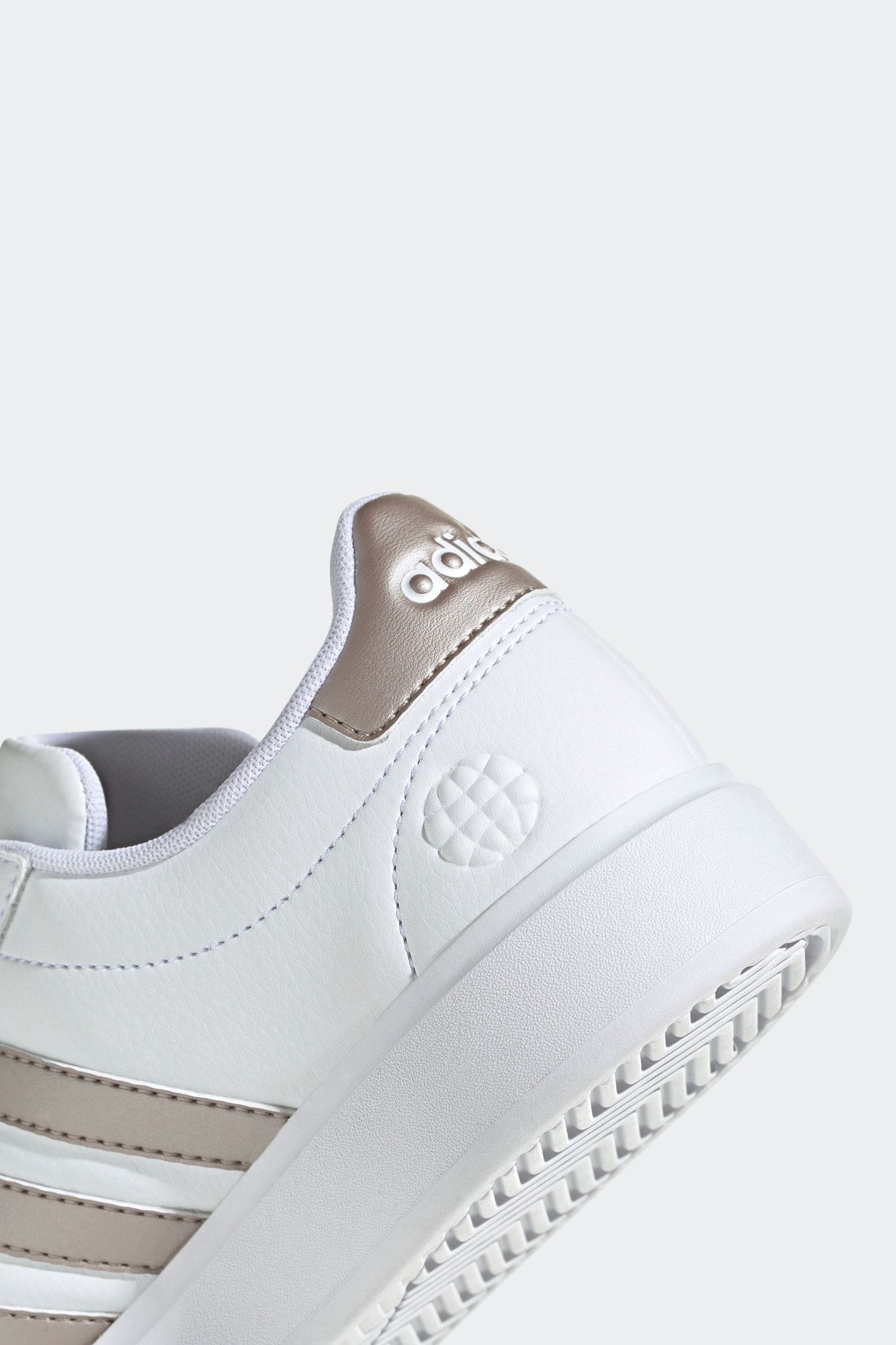 adidas White Silver Grand Court 2.0 Trainers