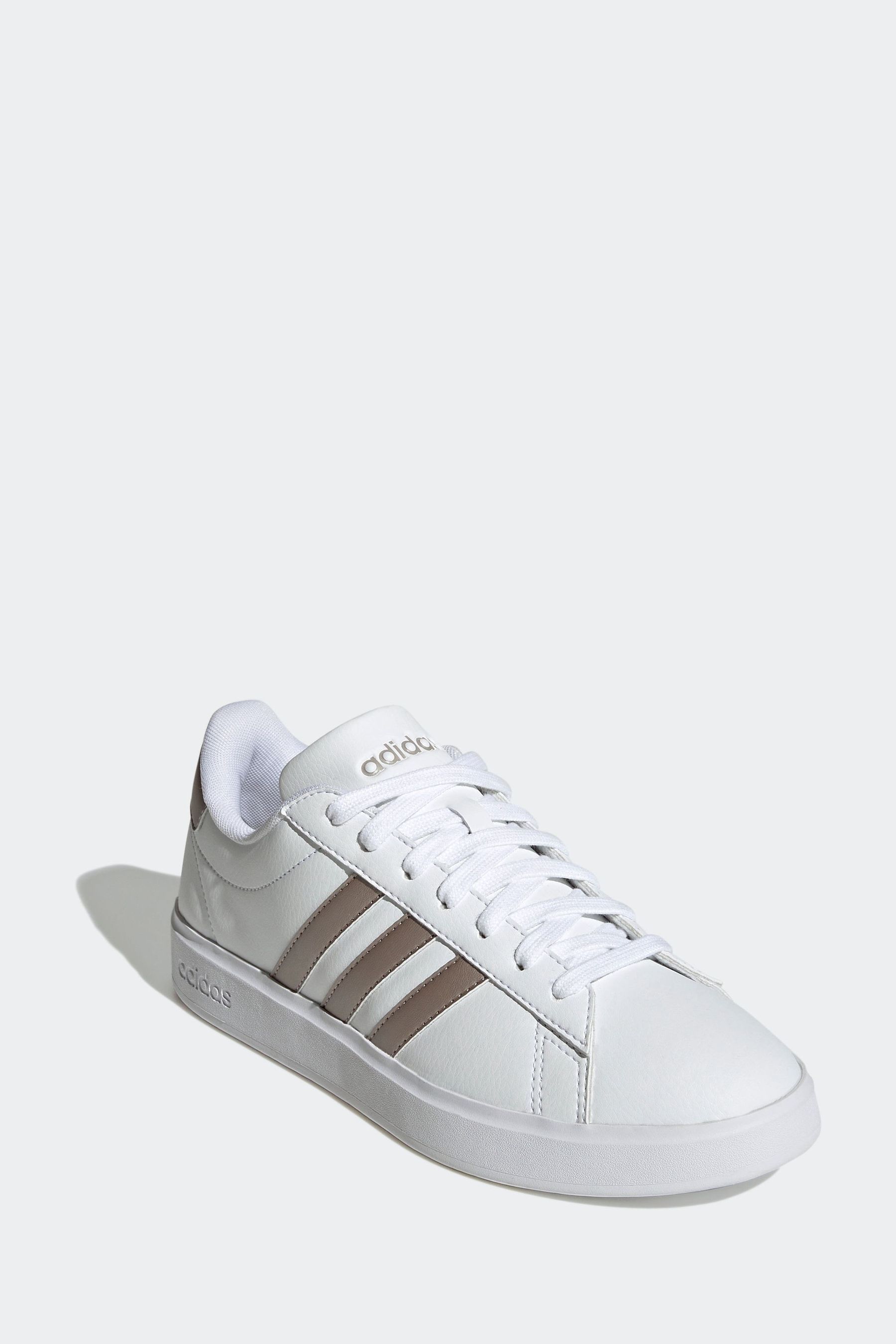 Adidas white and silver trainers hotsell