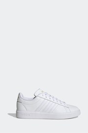 adidas White Grand Court Cloudfoam Lifestyle Comfort Trainers - Image 1 of 9