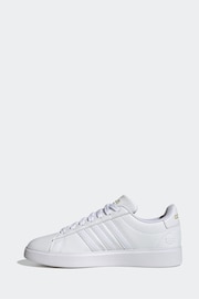 adidas White Grand Court Cloudfoam Lifestyle Comfort Trainers - Image 2 of 9