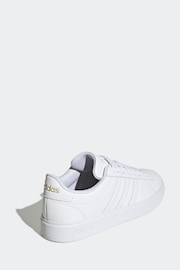 adidas White Grand Court Cloudfoam Lifestyle Comfort Trainers - Image 4 of 9