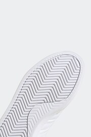 adidas White Grand Court Cloudfoam Lifestyle Comfort Trainers - Image 9 of 9