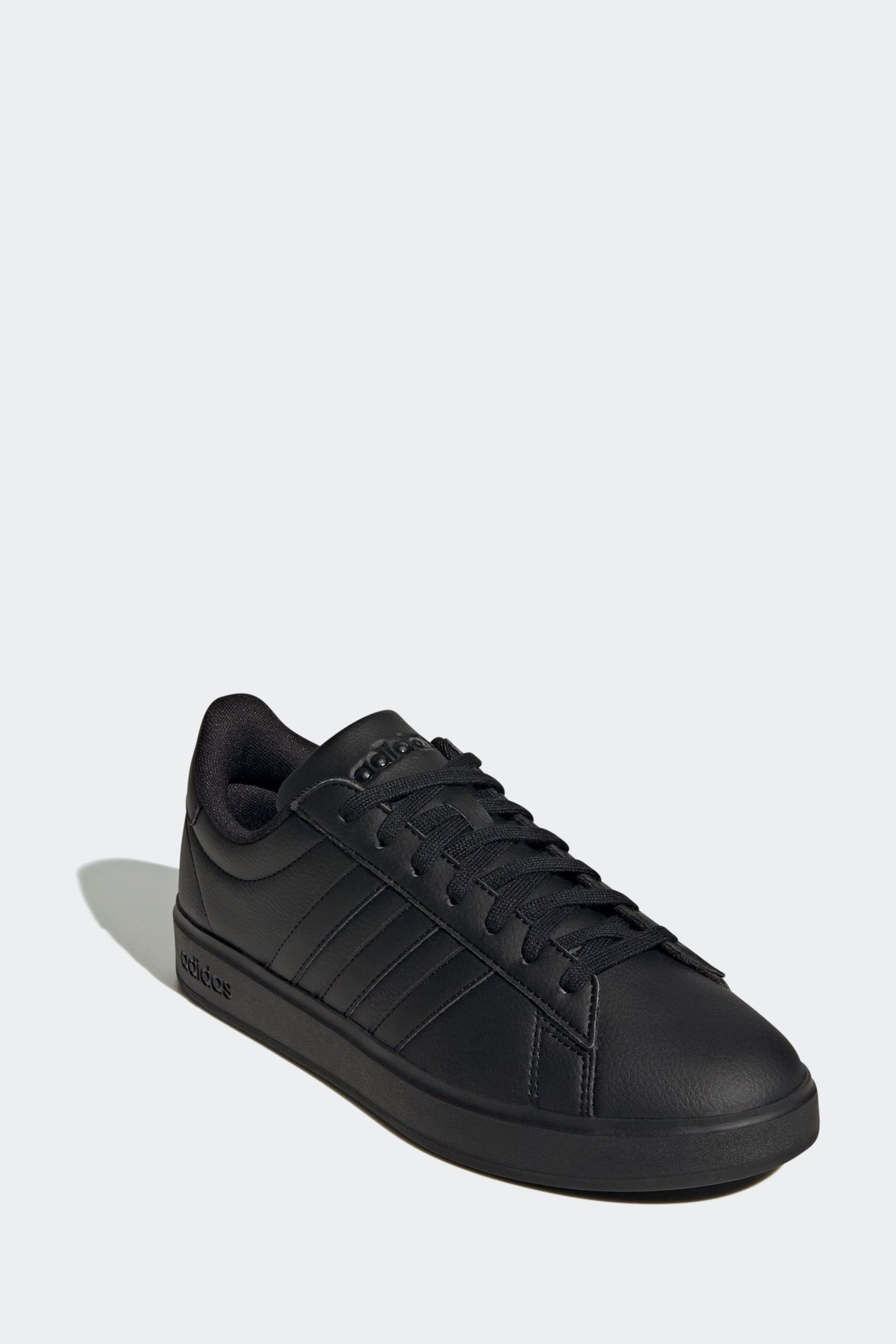 adidas Black Grand Court 2.0 Trainers - Image 3 of 9