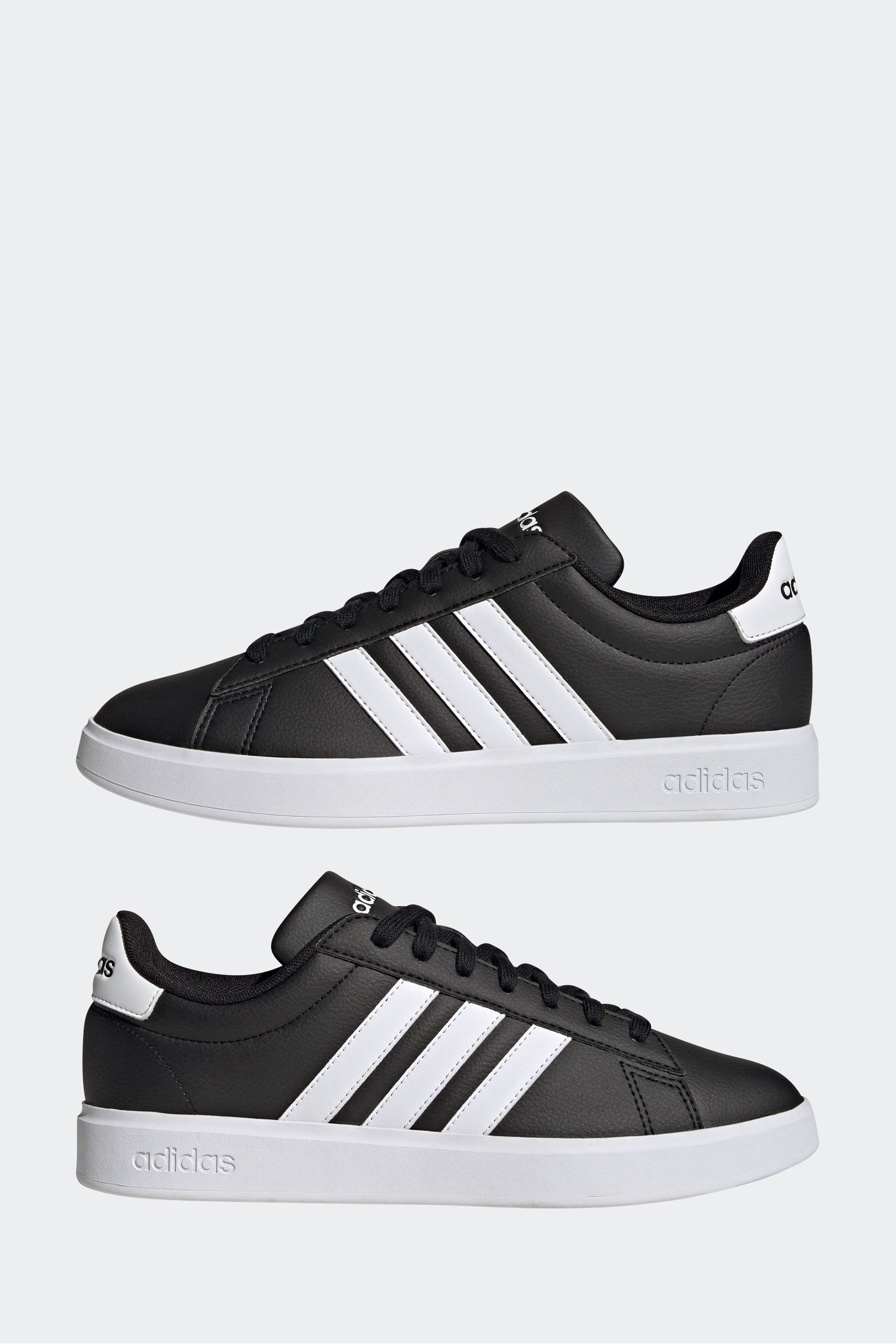 Buy adidas Black White Grand Court 2.0 Trainers from the Next UK online shop