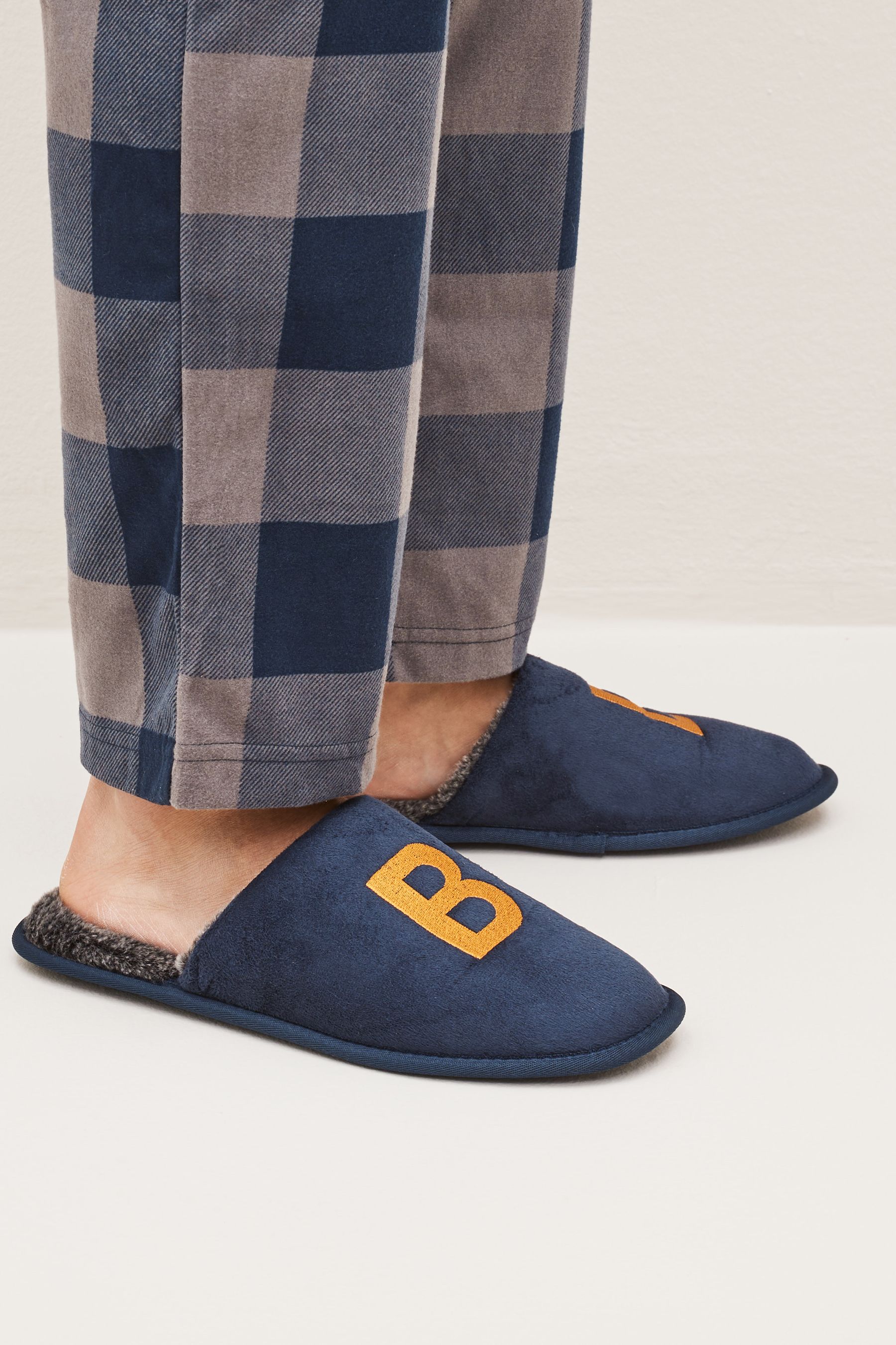 Monogram slippers mens discount