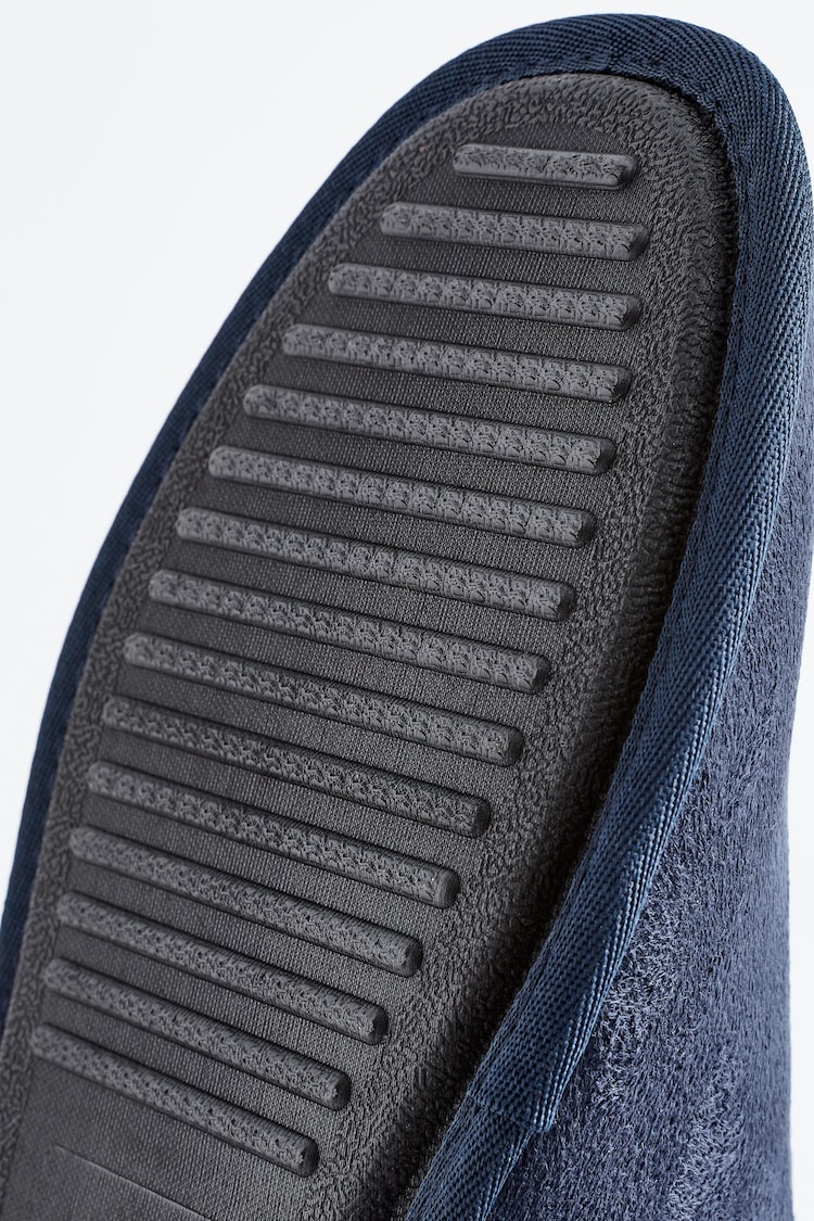 Navy Blue Medium Monogram Slippers - Image 5 of 5