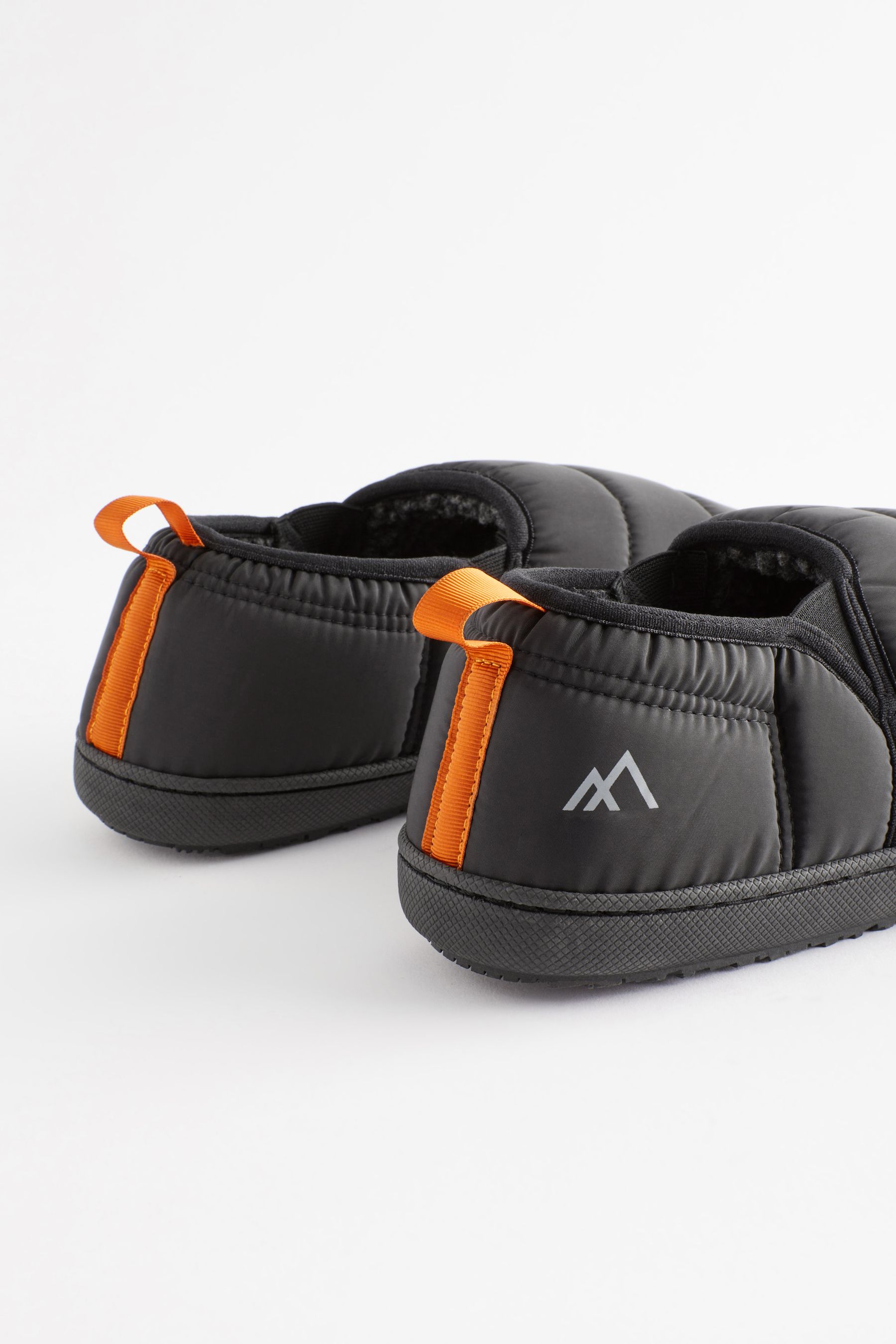 Buy Black Quilted Slippers from the Next UK online shop