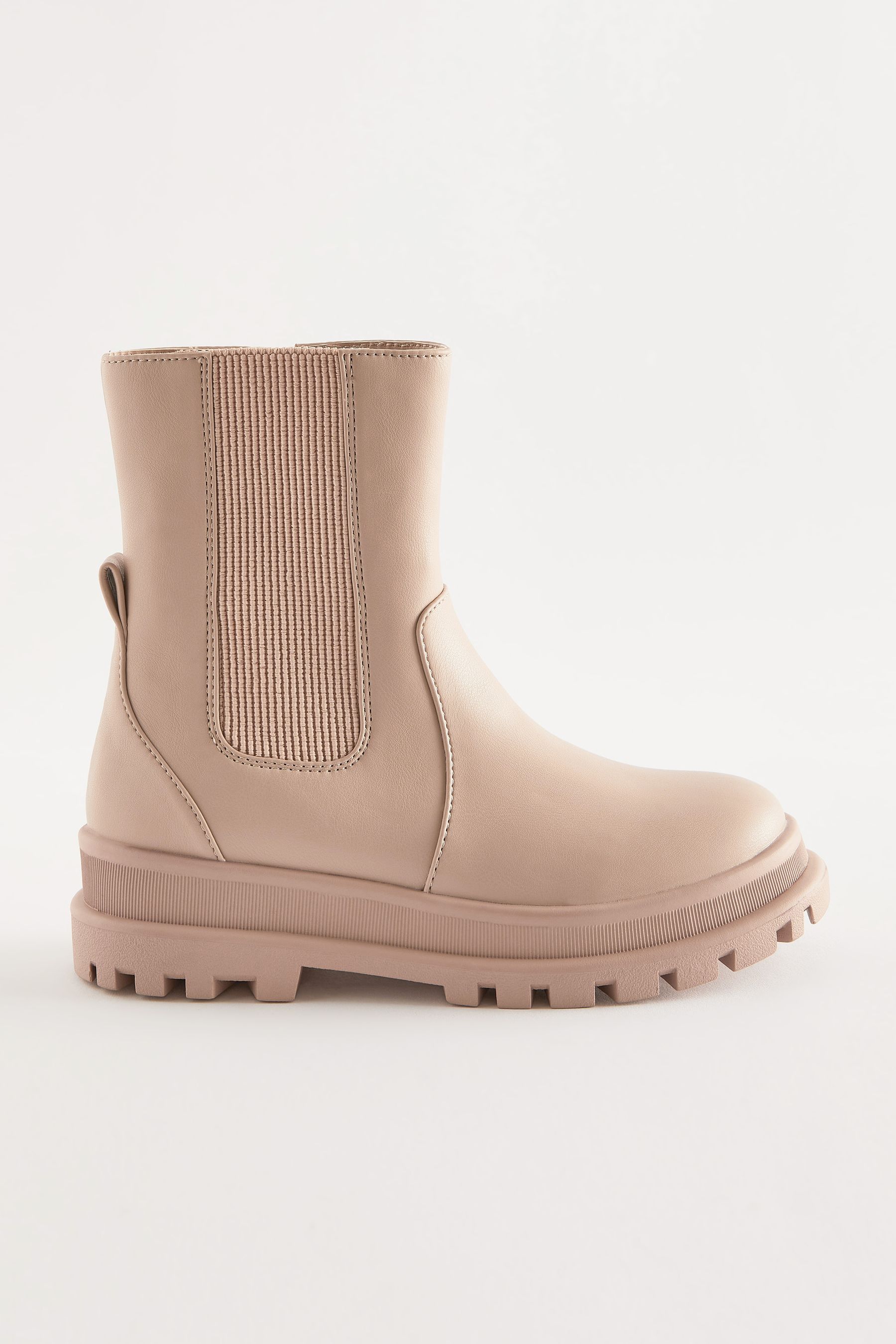 Buy Nude Pink Chunky Chelsea Sock Boots from Next Luxembourg