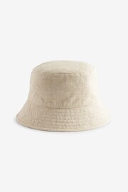 Stone Linen Blend Bucket Hat - Image 5 of 5