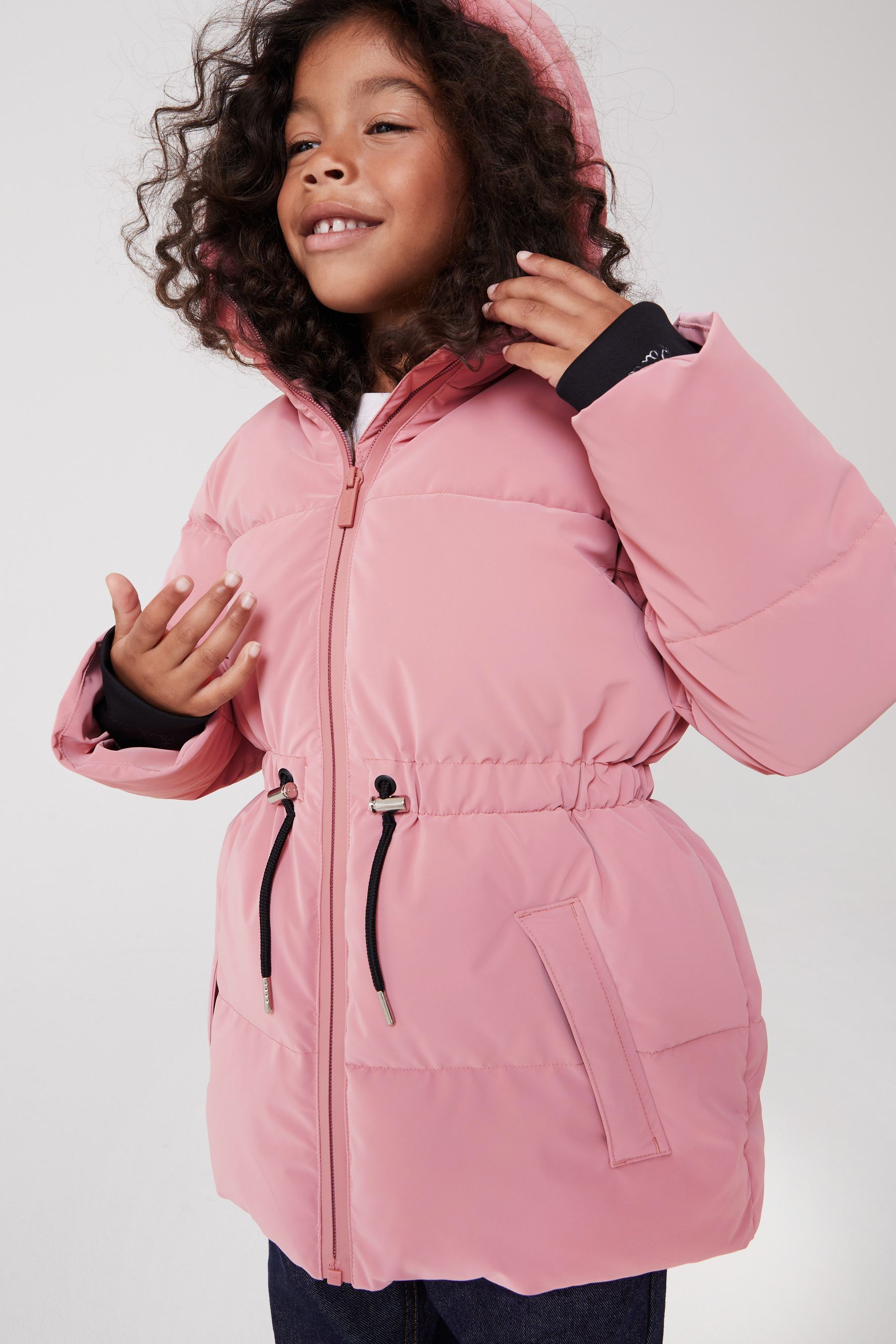 Girls shower resistant jacket sales