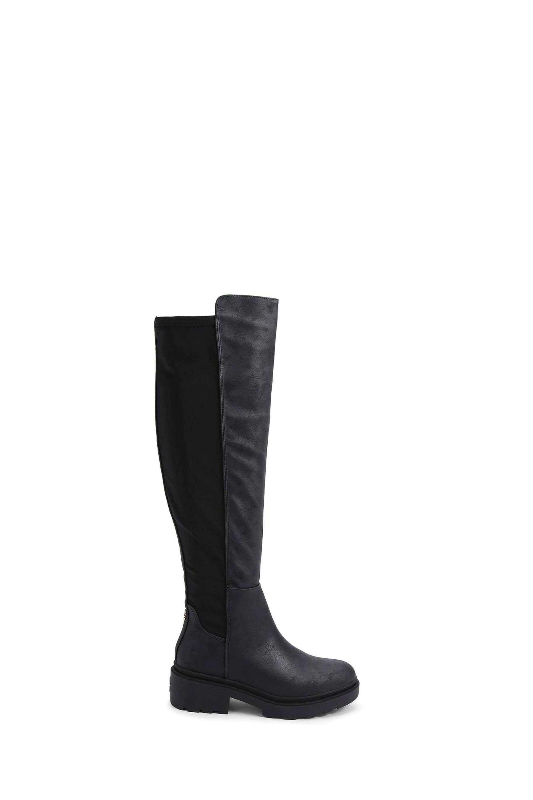 Carvela black knee high boots shop