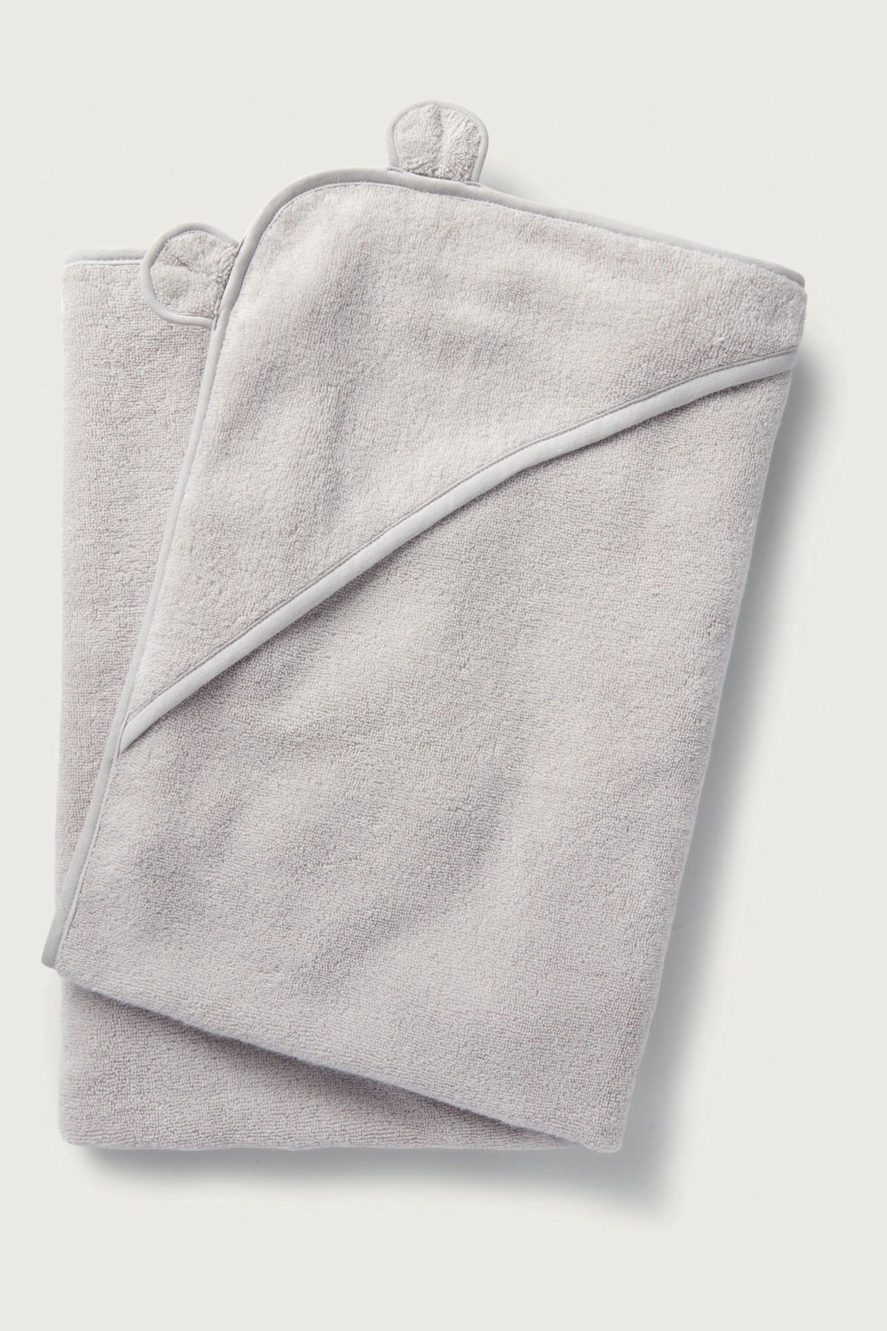 The White Company Grey 100 Cotton Towel