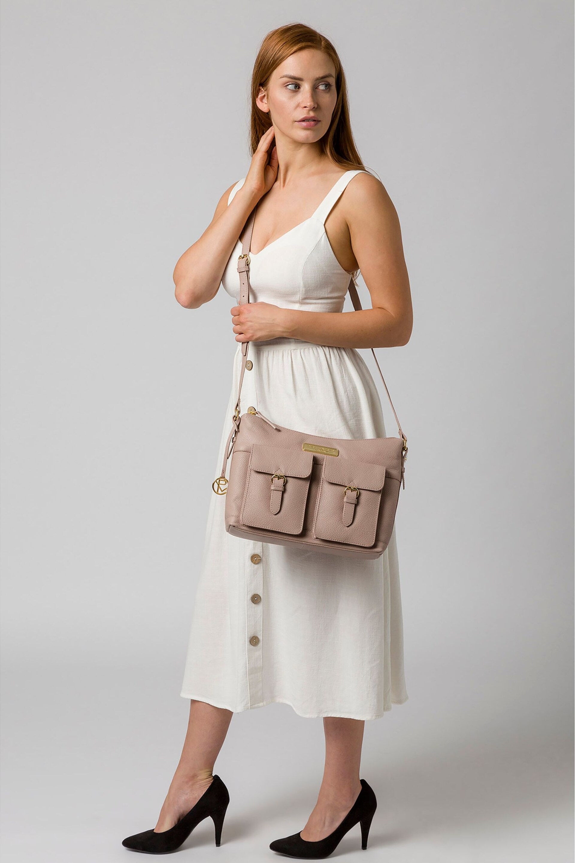 Pure Luxuries London Jenna Leather Shoulder Bag - Image 5 of 5