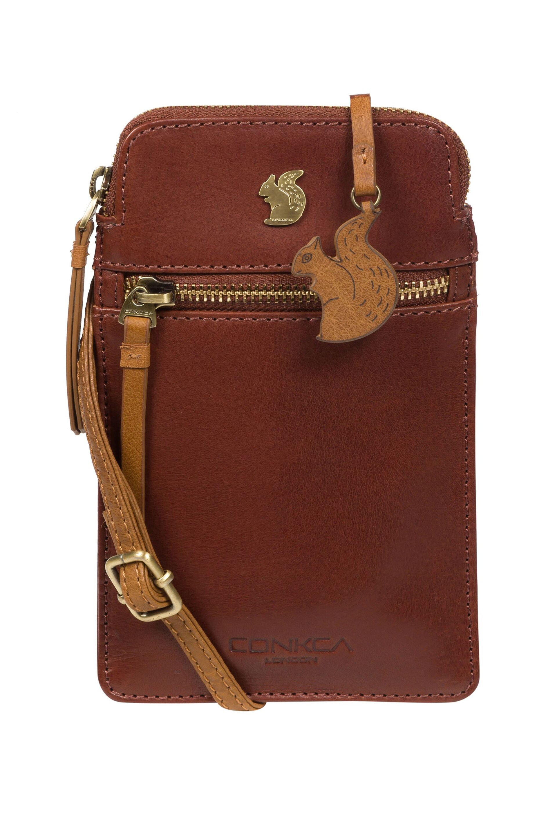 Conkca Bambino Leather Cross-Body Phone Bag - Image 2 of 4