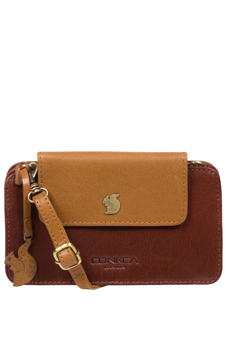 Conkca Little Wonder Leather Cross-Body Clutch Bag - Image 1 of 6