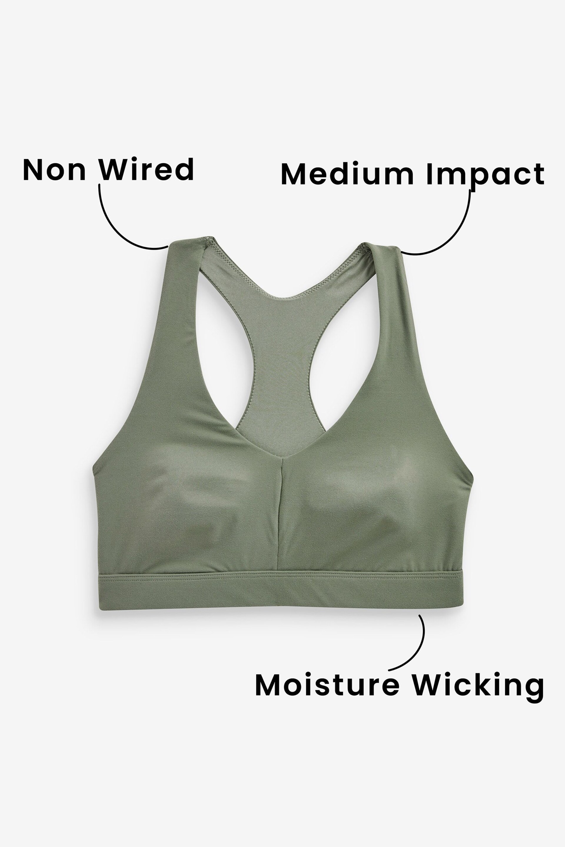 Khaki Green Active Studio Sports Supersoft Crop - Image 7 of 9