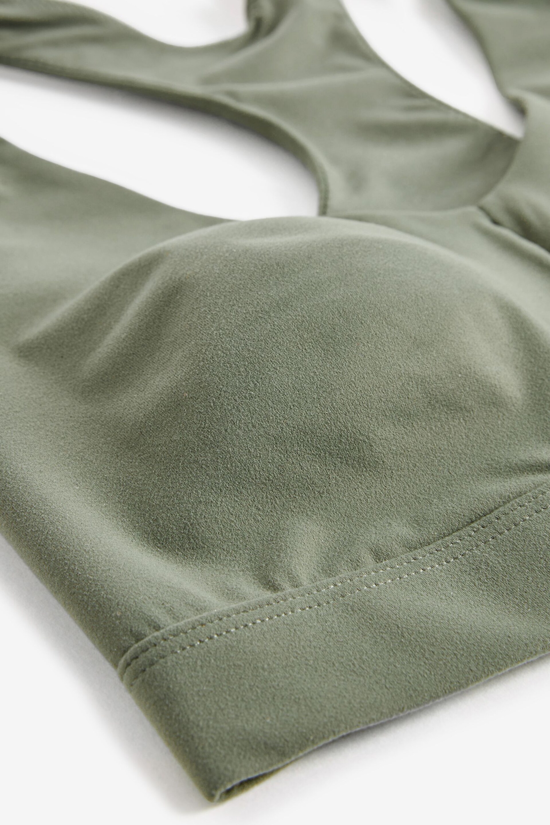 Khaki Green Active Studio Sports Supersoft Crop - Image 9 of 9