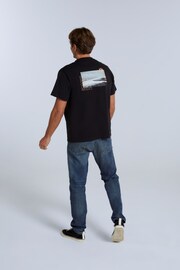 Animal Mens Chase Organic Black T-Shirt - Image 2 of 7