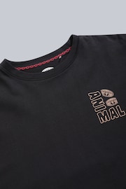 Animal Mens Chase Organic Black T-Shirt - Image 6 of 7