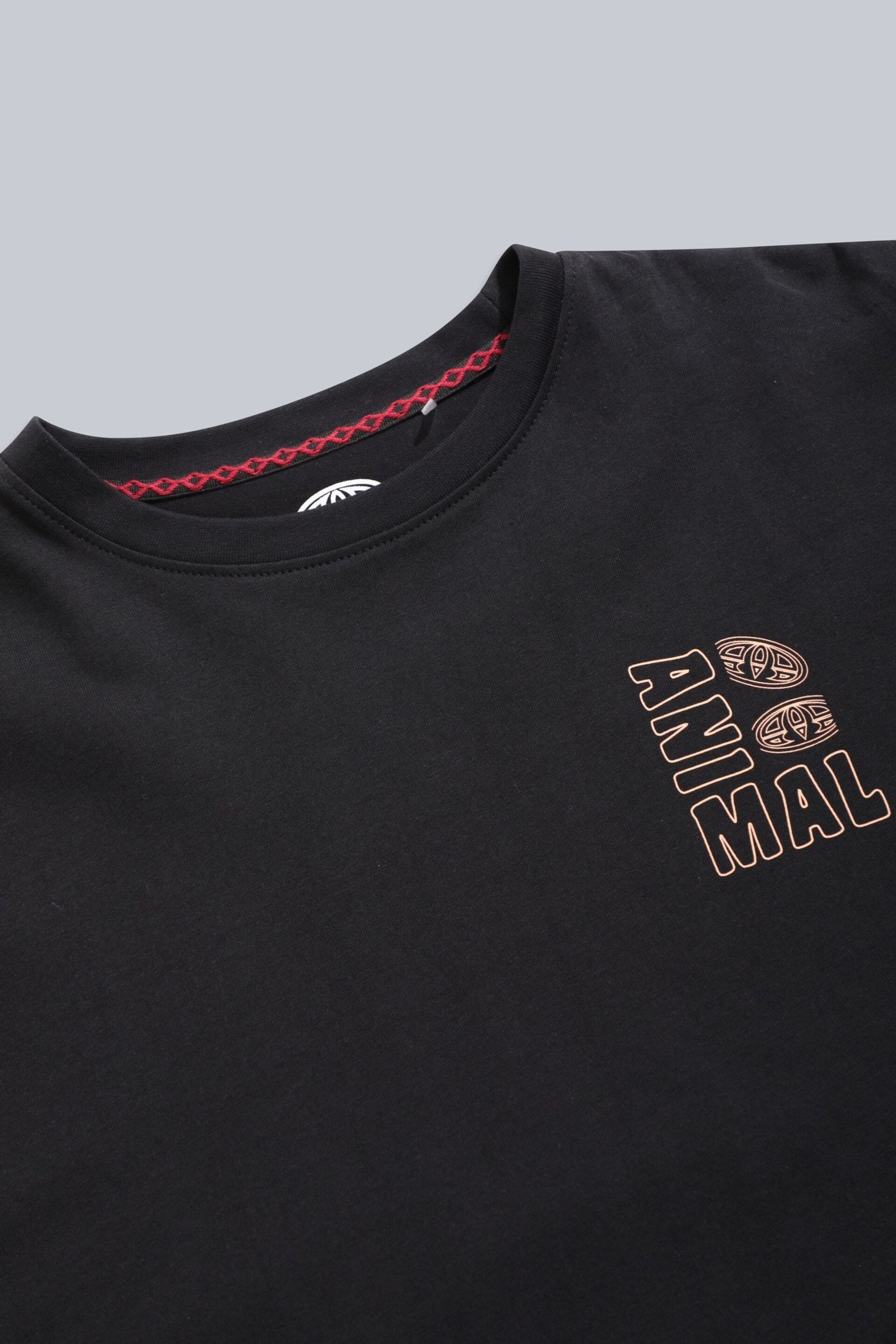 Animal Mens Chase Organic Black T-Shirt - Image 6 of 7