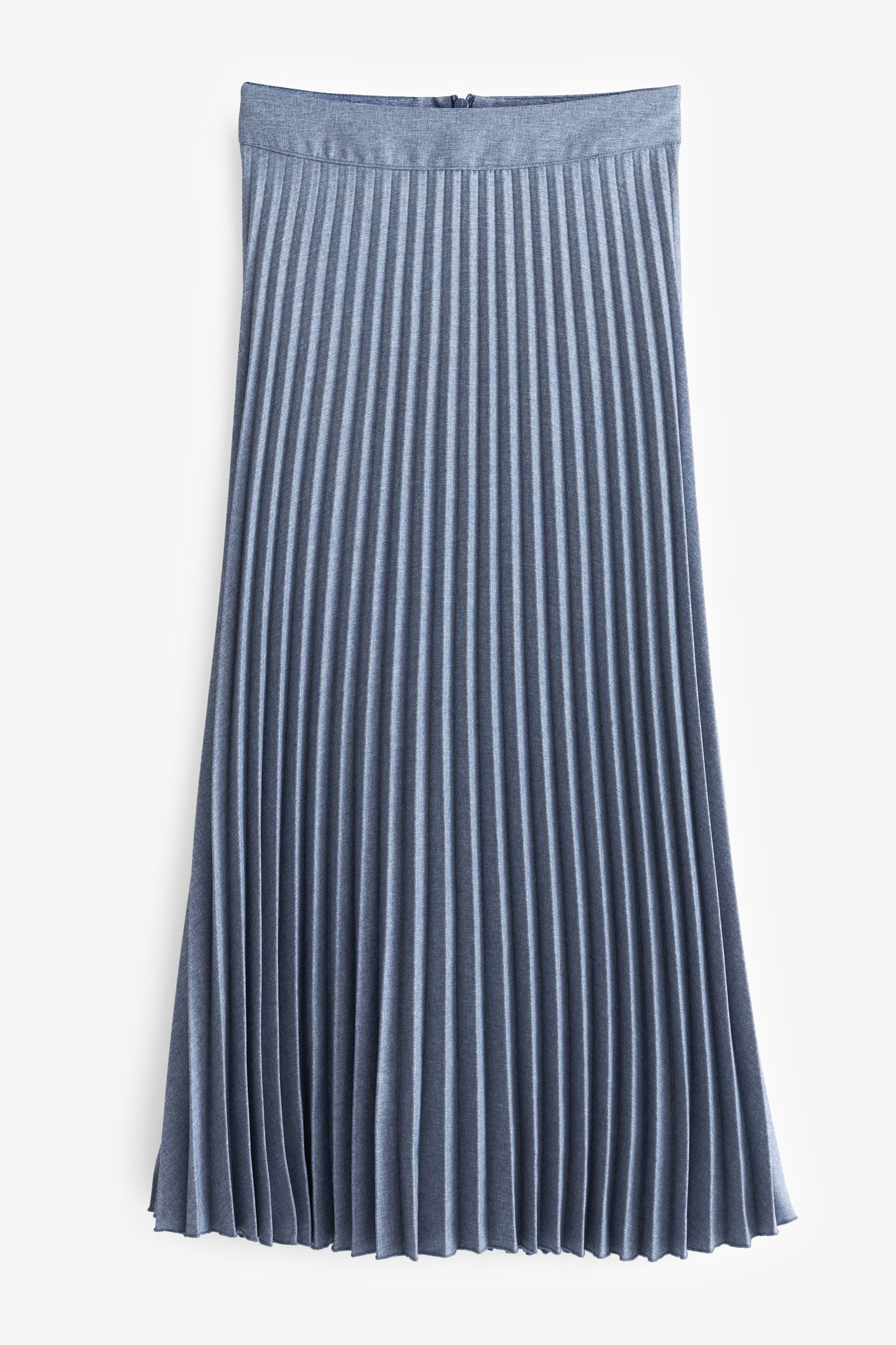 Next navy pleated midi skirt sales
