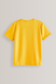 Yellow Single Sports T-Shirt (3-16yrs) - Image 2 of 3