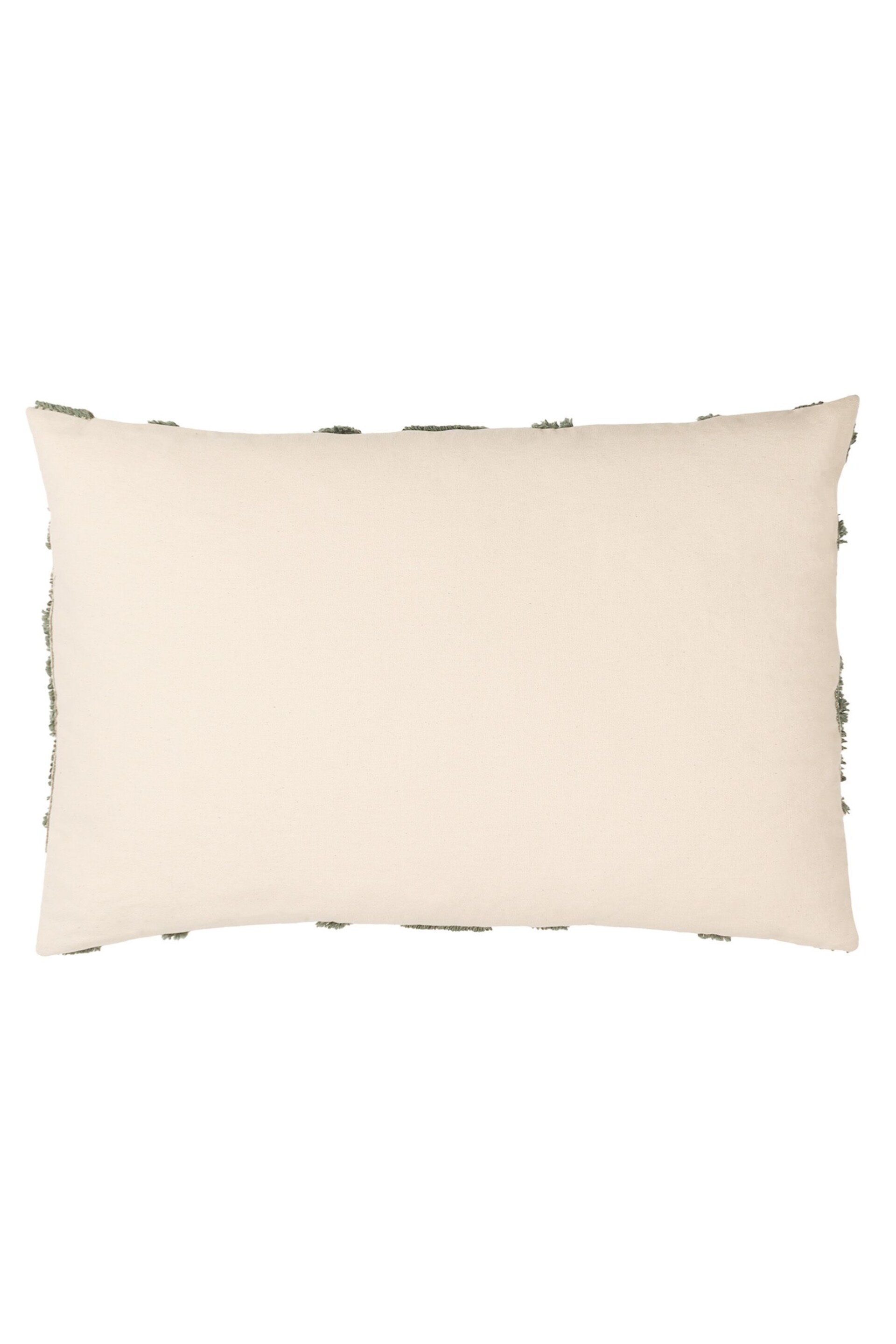 furn. Green Lamar Geometric Tufted Loop Cotton Cushion - Image 3 of 6