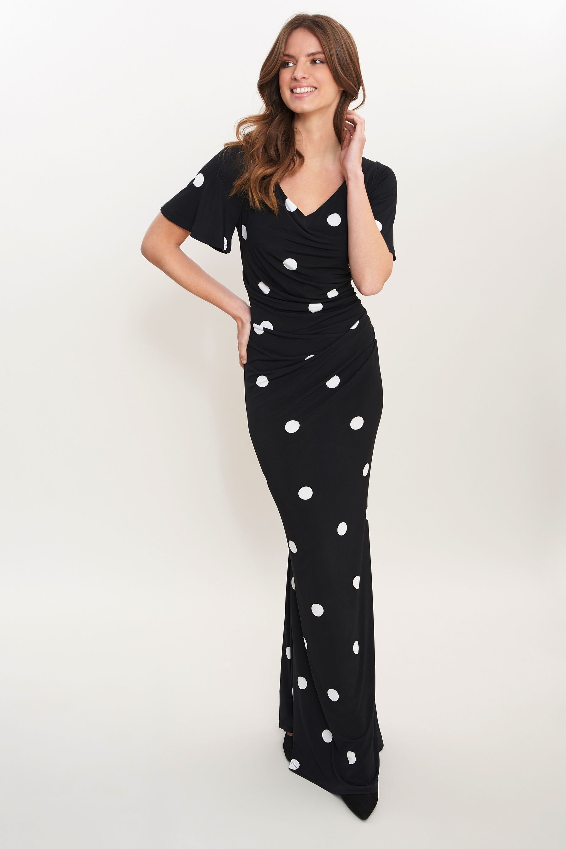 Gina bacconi spot dress sale