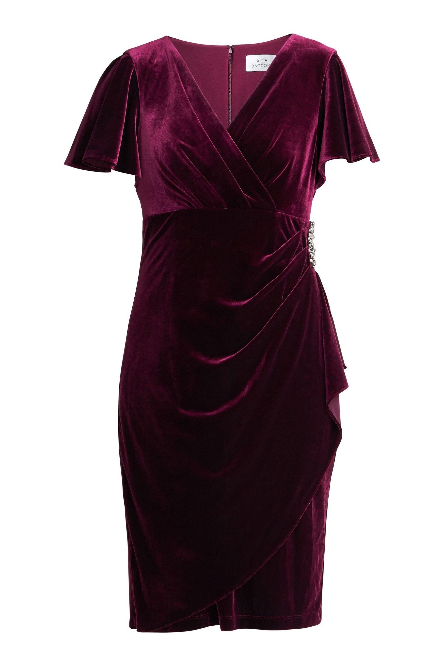 Gina bacconi velvet dress clearance