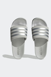 adidas Grey Adult Sportswear Adilette Comfort Slides - Image 6 of 9