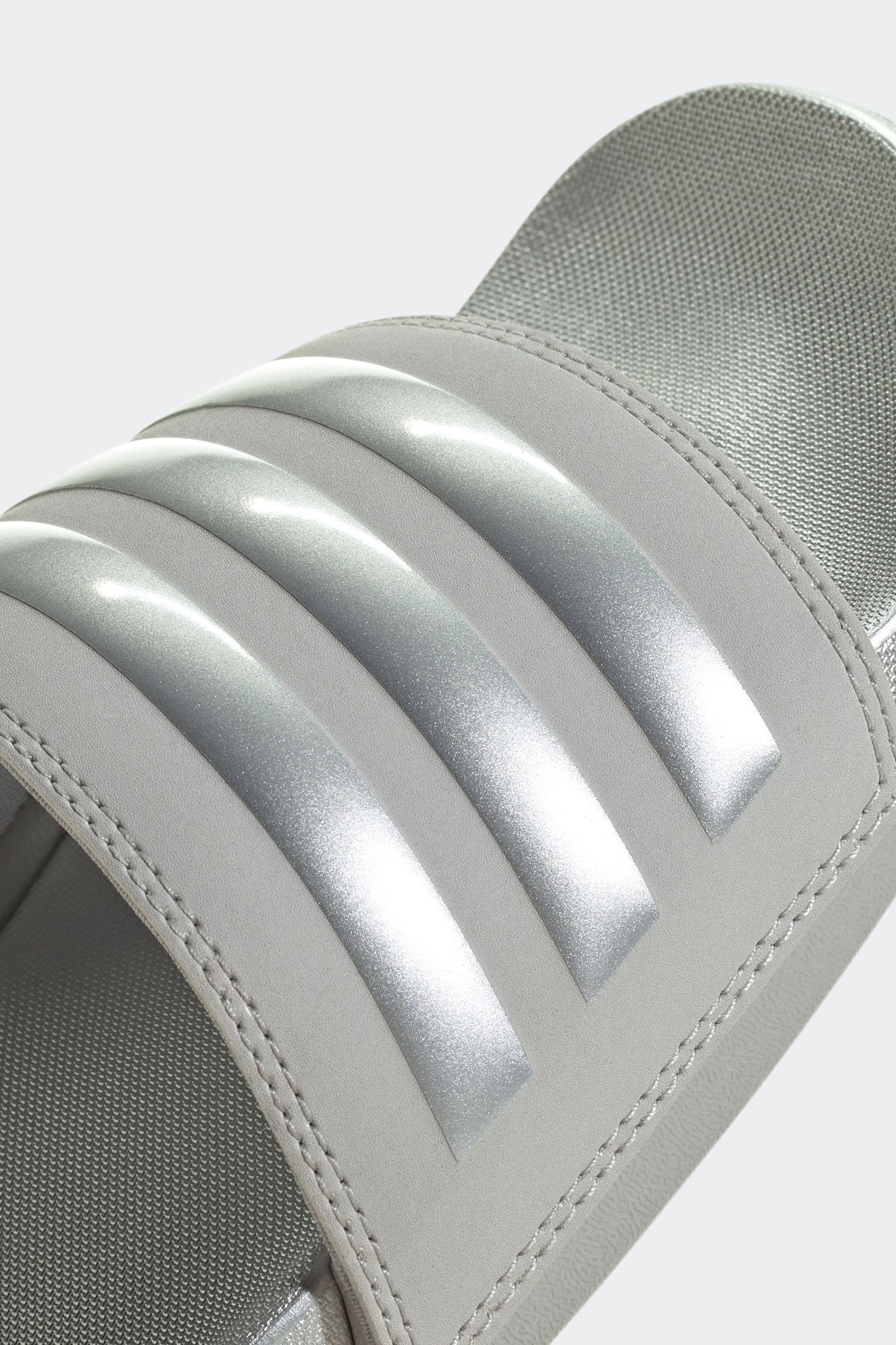 adidas Grey Adult Sportswear Adilette Comfort Slides - Image 8 of 9