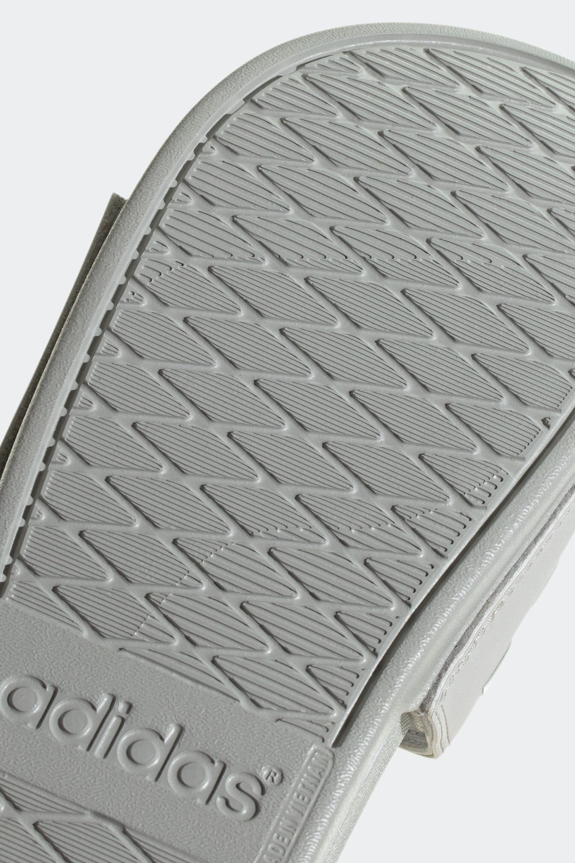 adidas Grey Adult Sportswear Adilette Comfort Slides - Image 9 of 9