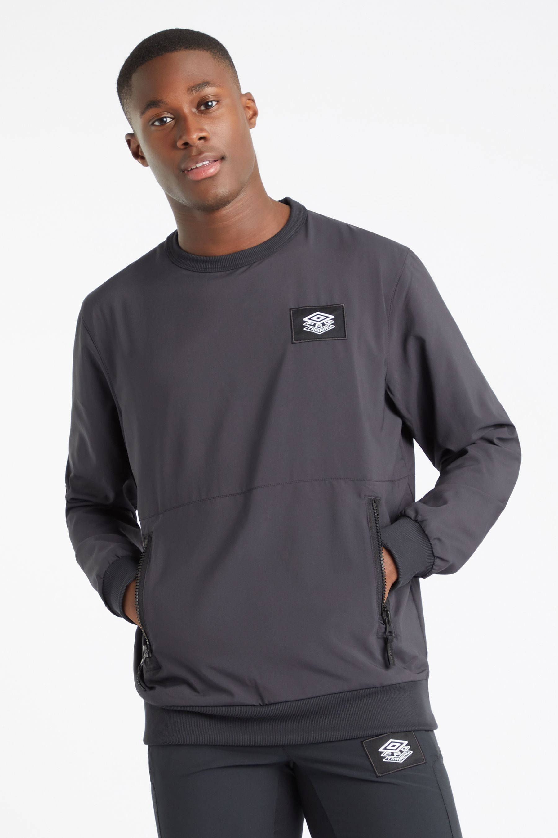 Buy Umbro Black Pro Training Sweatshirt Drill Top from Next Lithuania
