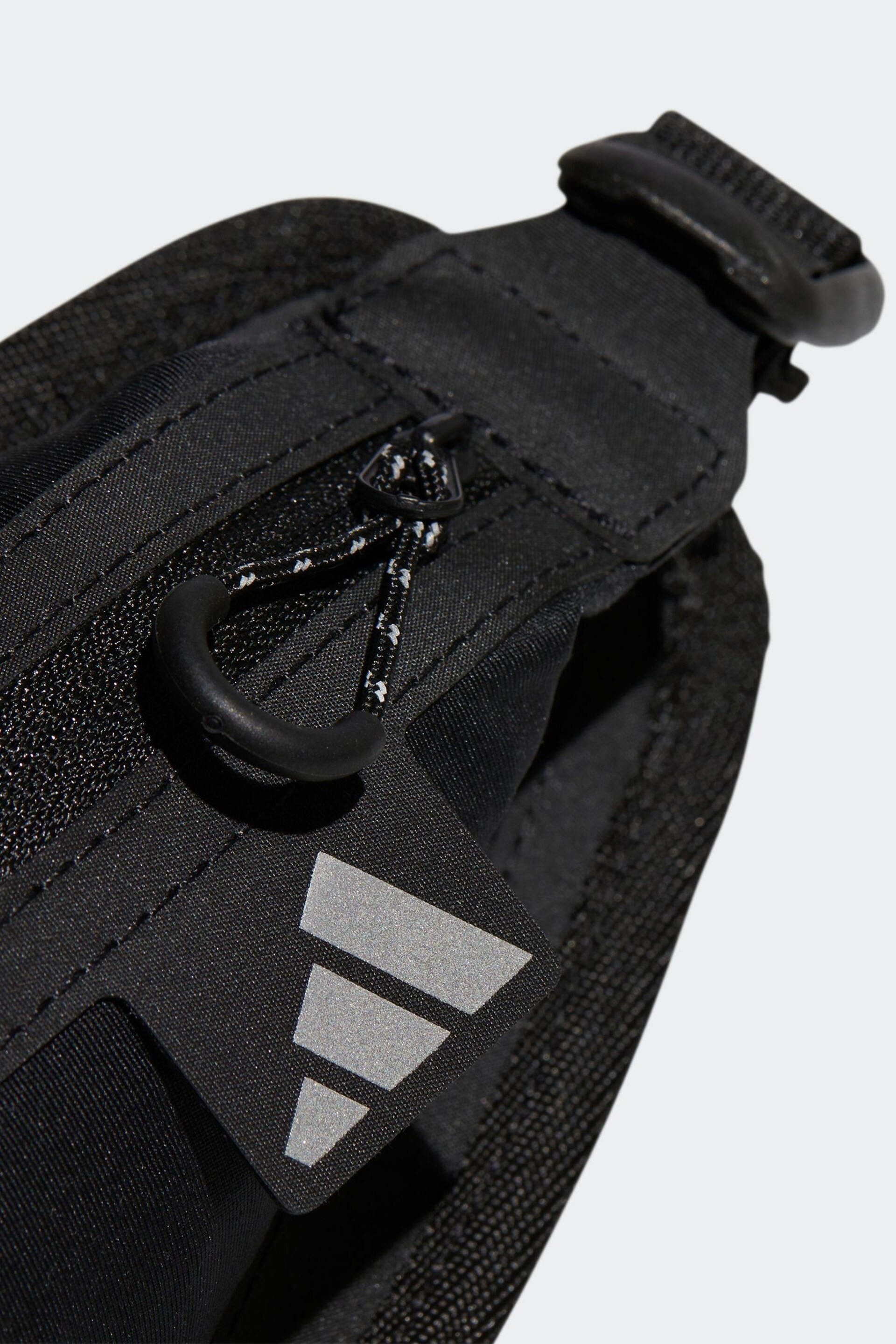 adidas Black Running Waist Bag - Image 5 of 5