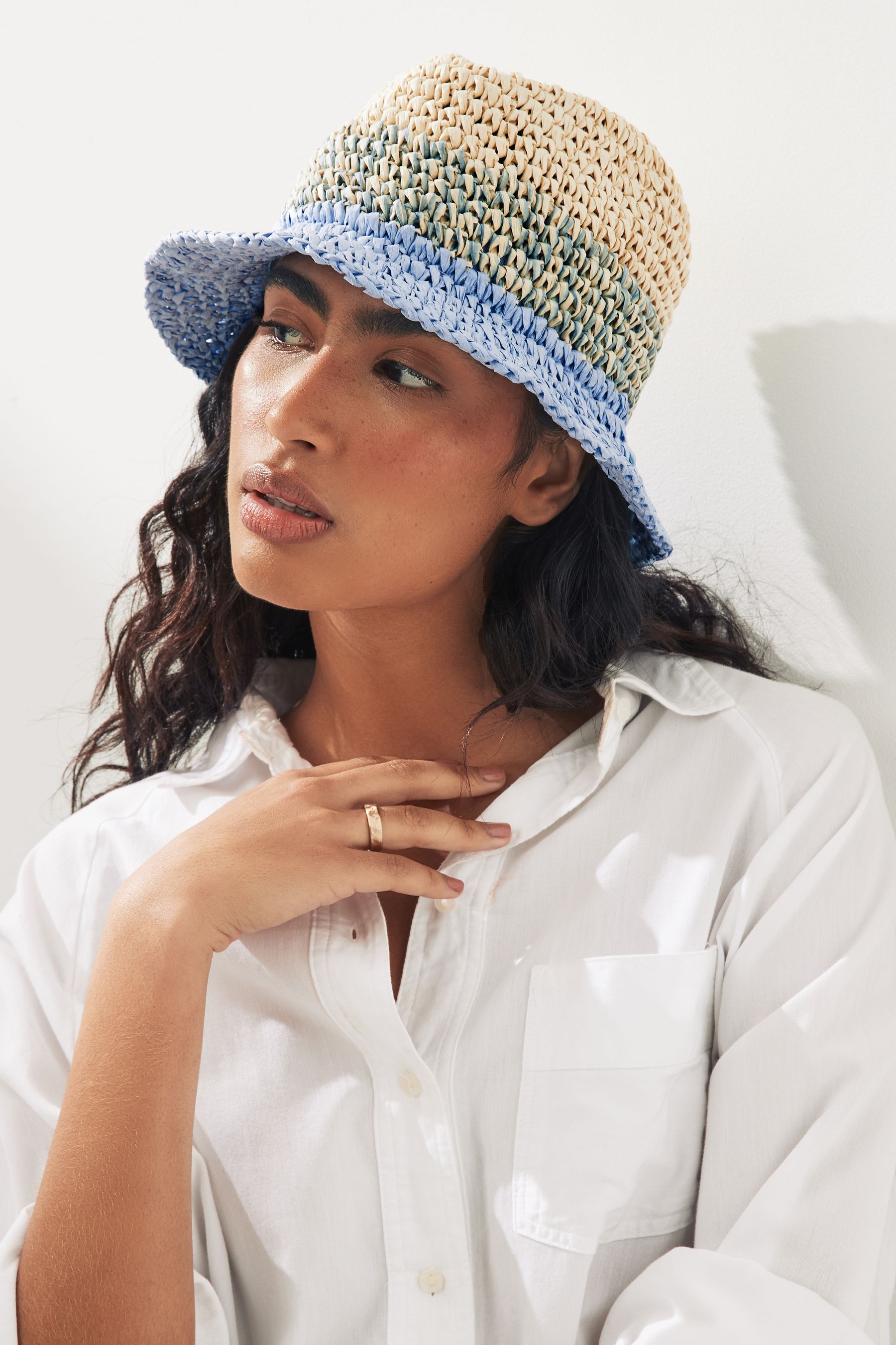 Buy Blue Ombre Trilby Hat from the Next UK online shop