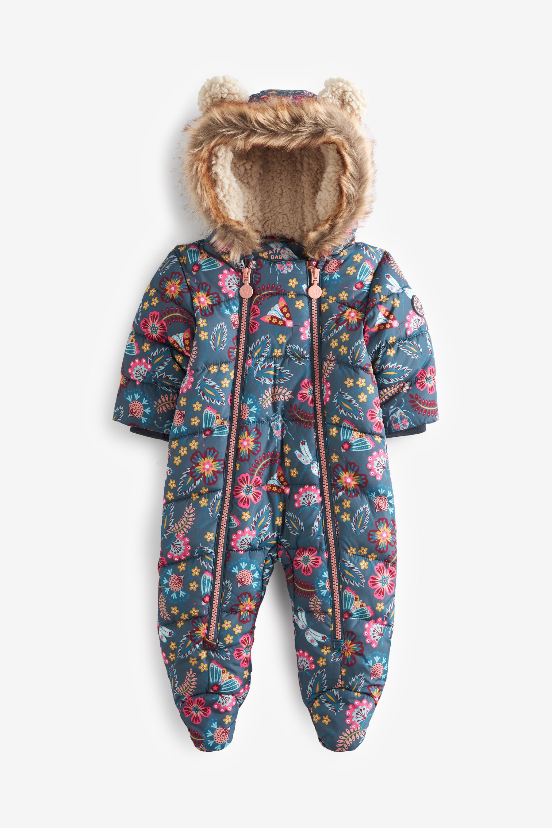 Buy FatFace Floral Baby Snowsuit from Next Luxembourg