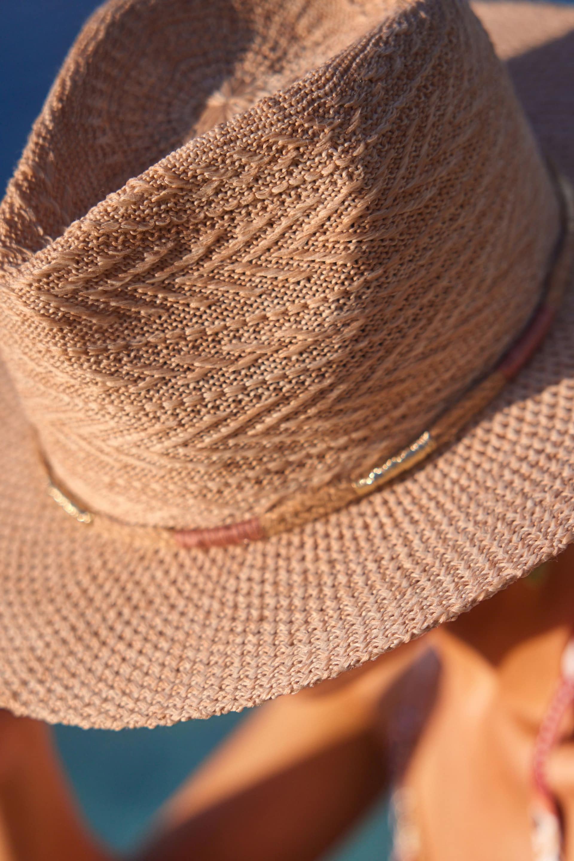 Light Pink Packable Panama Hat - Image 4 of 6