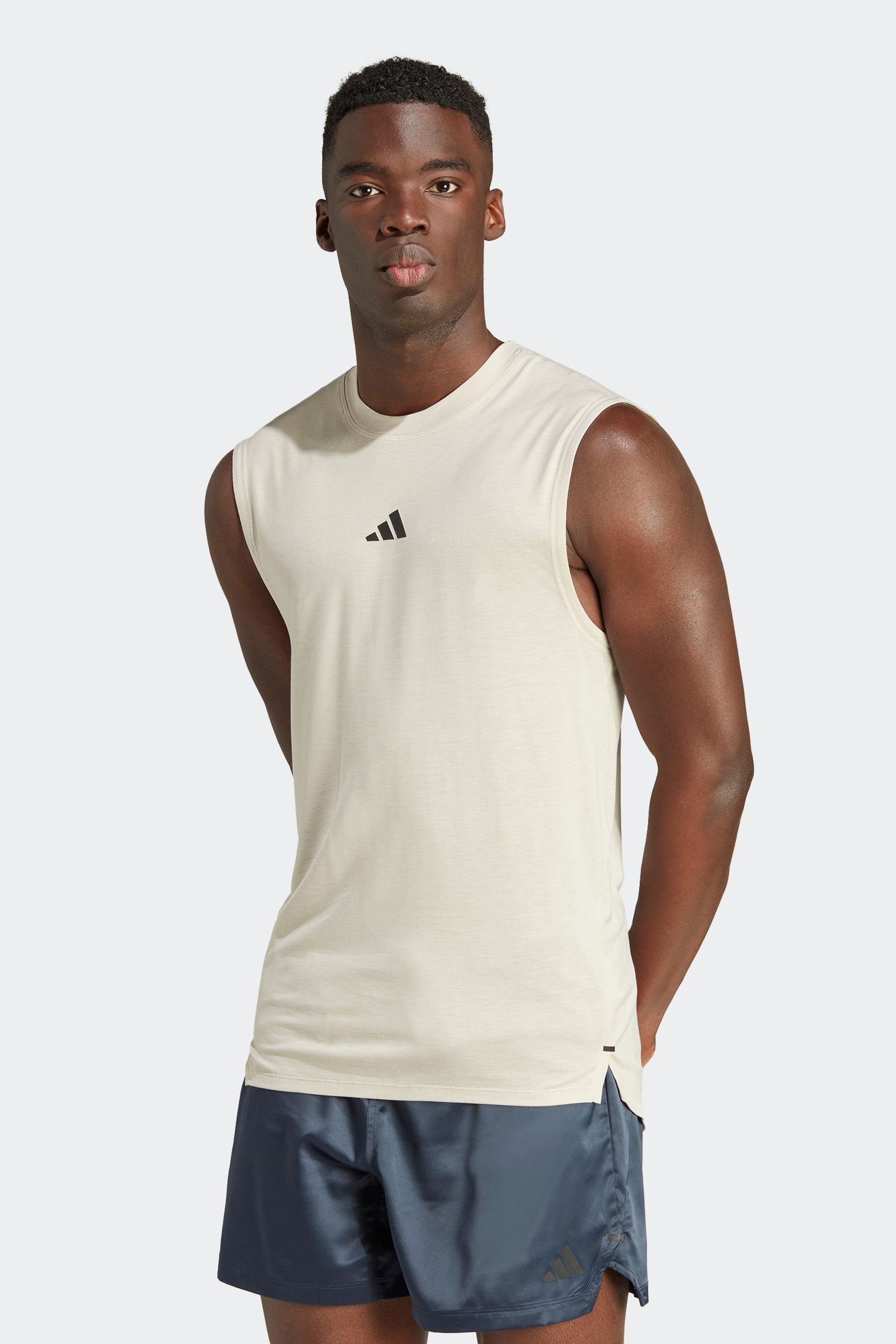 Buy adidas Cream Performance Power Workout Tank Top from Next Belgium