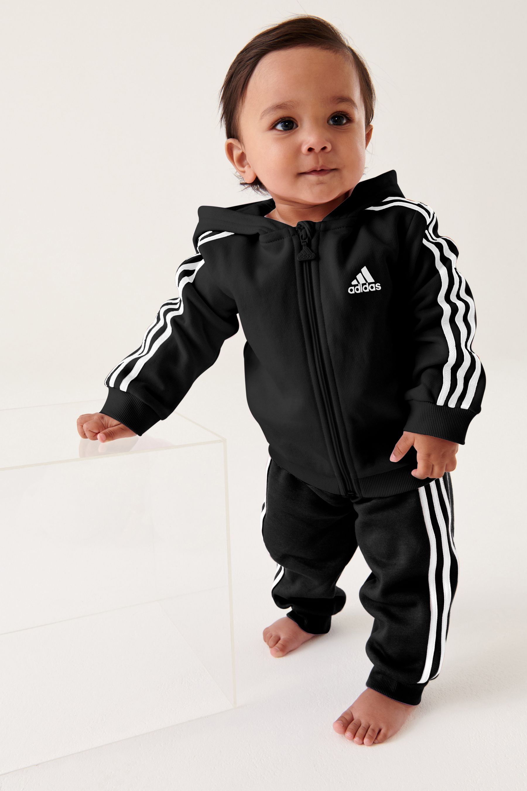 Buy adidas Black Sportswear Essentials Full Zip Hooded Jogger Set from Next Ireland