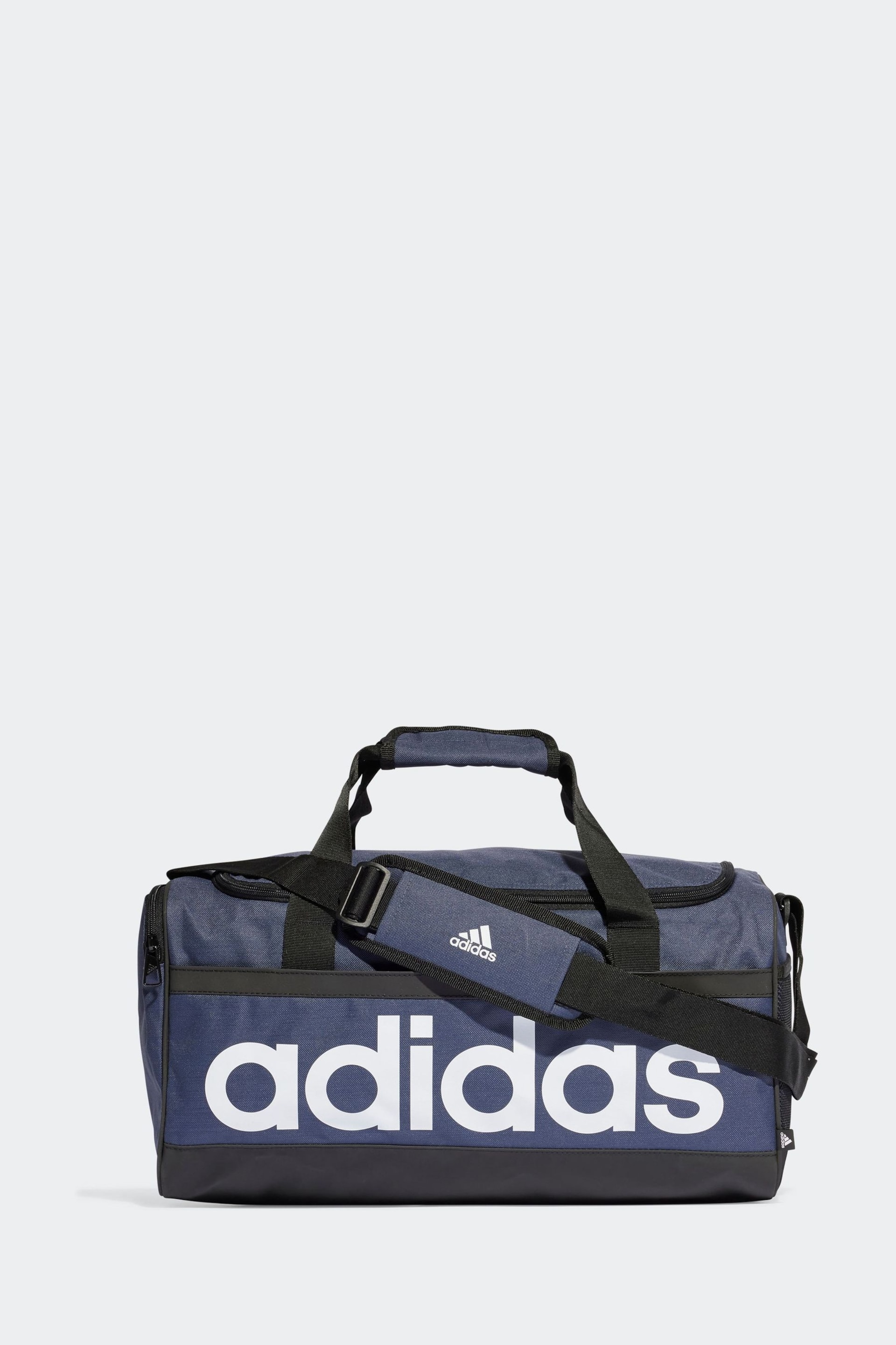 adidas Blue Linear Duffle Bag - Image 1 of 5