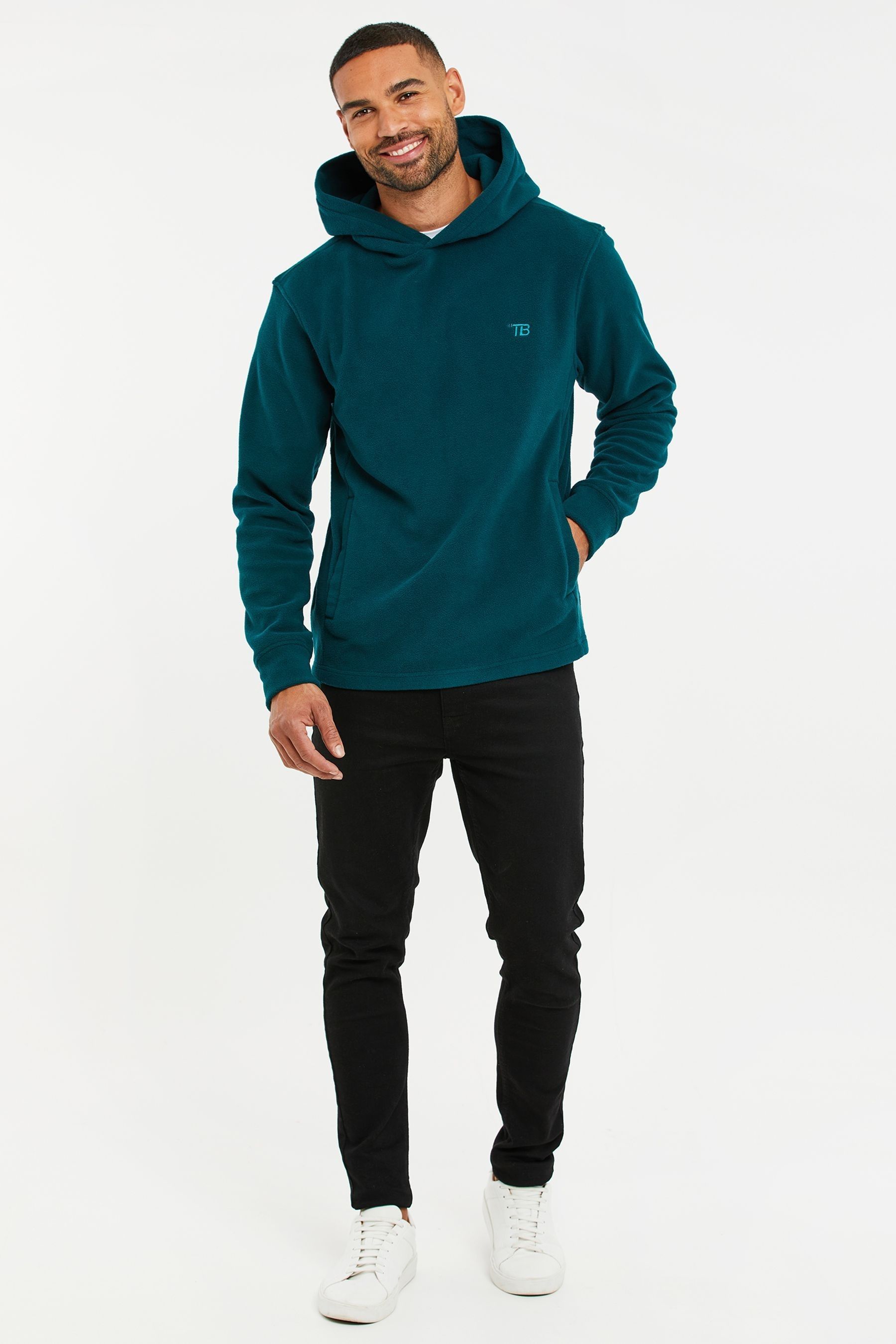 Buy Threadbare Green Microfleece Overhead Hoodie from the Next UK online shop