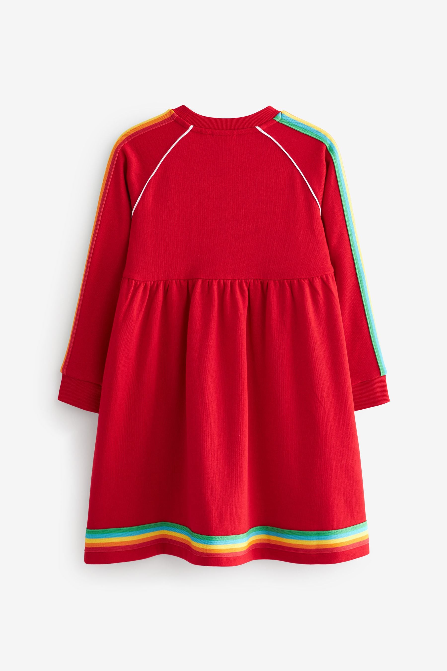 Buy Little Bird by Jools Oliver Red Little Bird by Jools Oliver Long Sleeve Rainbow Dress from Next Luxembourg