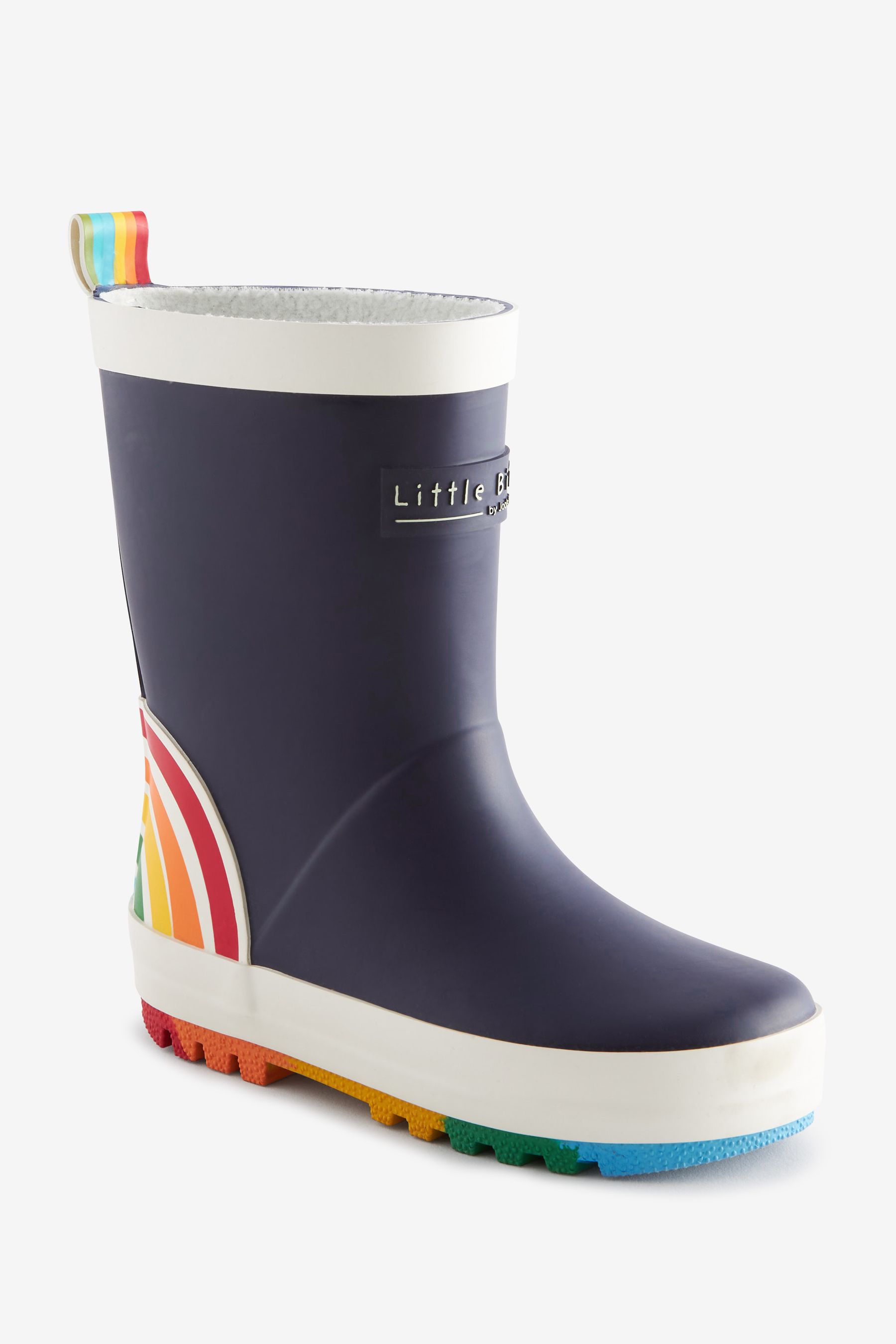 Buy Little Bird by Jools Oliver Navy Rainbow Waterproof Welly Boots from the Next UK online shop