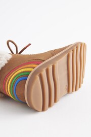 Little Bird by Jools Oliver Tan Brown Rainbow Lace Up Boots - Image 5 of 5