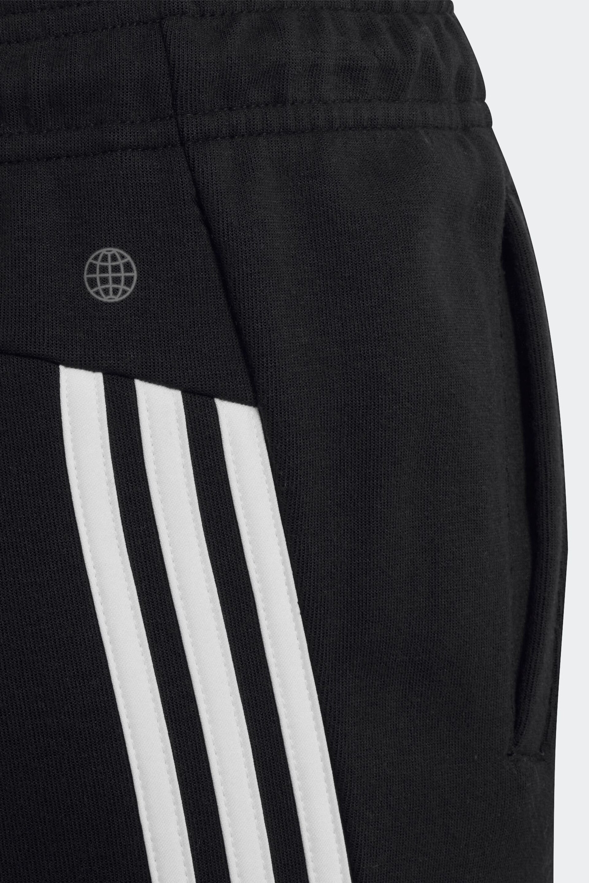 adidas Black Sportswear Future Icons 3-Stripes Ankle Length Joggers - Image 11 of 11