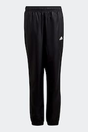 adidas Black Sportswear Essentials 3-Stripes Woven Tracksuit - Image 3 of 6