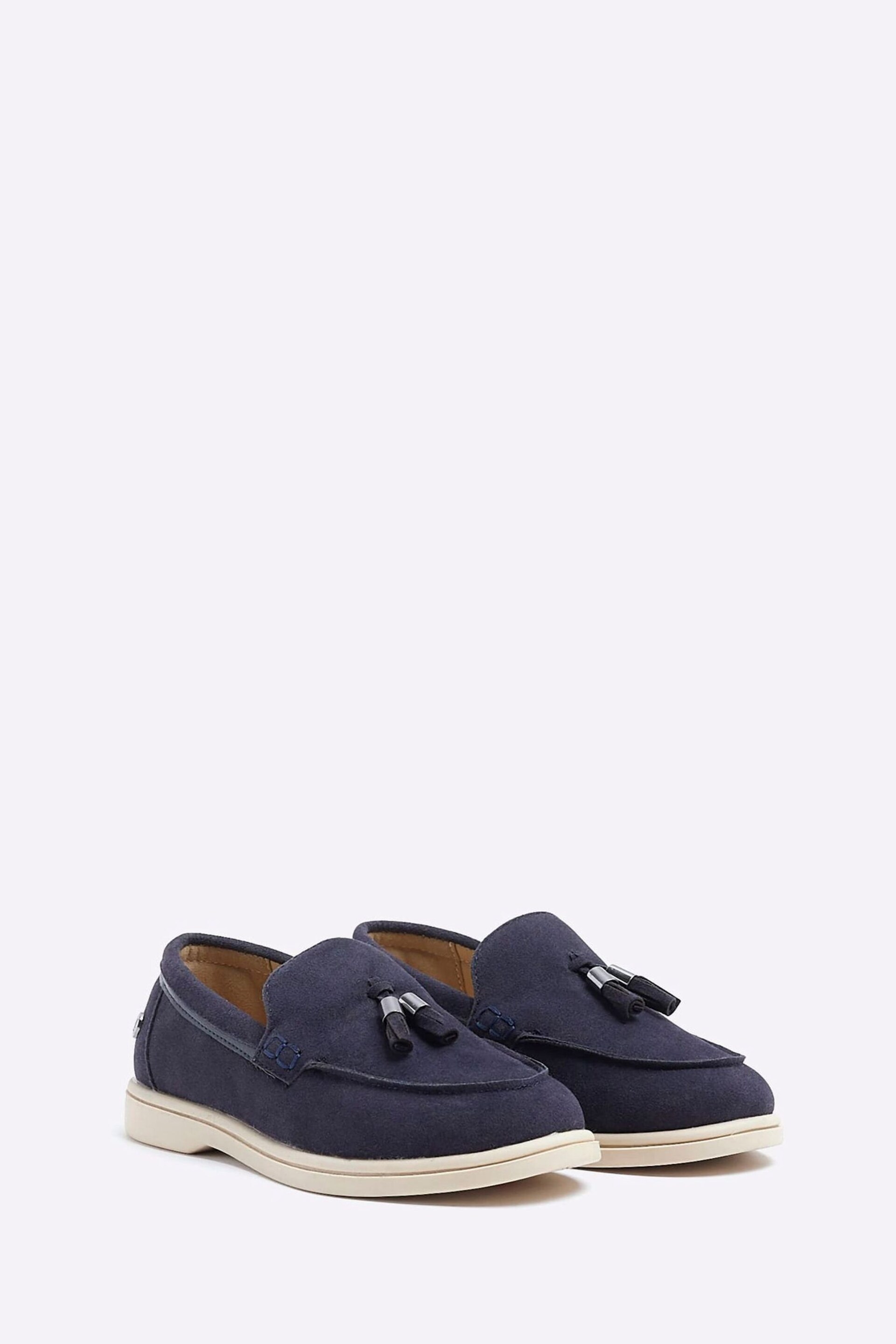 River Island Blue Boys Tassel Loafers - Image 3 of 5